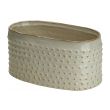 Cosy @ Home Bac A Plantes Glazed Embossed Dots Creme