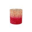 Cosy @ Home Bougeoir Glitter Degrade Rouge 8x8xh9cm