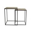 Cosy @ Home Table D'appoint Set2 Brushed Dore 48x48x