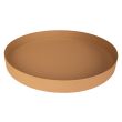 Plateau Taupe 40x40xh4,5cm Rond Metal