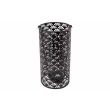 Lanterne Granada Cut Out Glass Cup D5,5h 6,5cm Noir 10x10xh20cm Cylindrique Meta