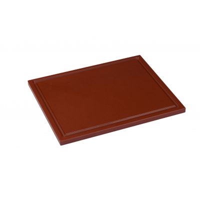 Interlux Cutting board with groove - 400x250x15mm - Brown