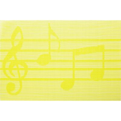 Cosy & Trendy Placemat Vert Notes Musique 45x30cm