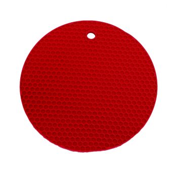 LotusGrill Potholder round - Blazing red