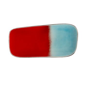 Gastro Dish rectangular - 260x120mm - Red blue