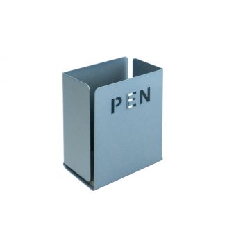 Pen penholder - silver blue