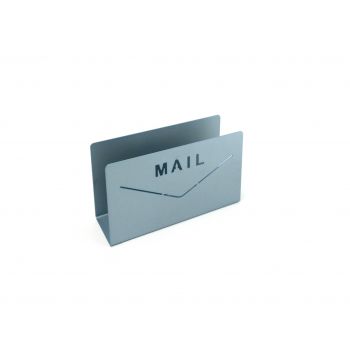 Mail Letter stand - silver blue