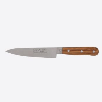 Jean Dubost couteau de cuisine avec manche en bois d'olivier 15cm