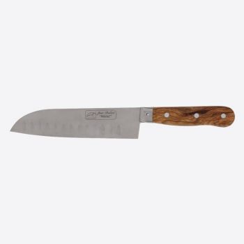 Jean Dubost couteau santoku avec manche en bois d'olivier 16cm
