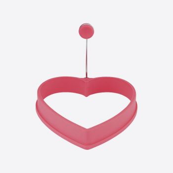 Dotz anneau en silicone pour oeuf coeur rose 11x11x2cm