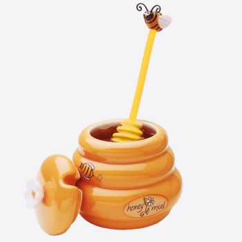 Joie pot à miel avec cuillère à miel ruche 8.3x8.6x9.5cm