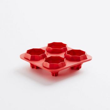Lékué Origami Bites Piramids moule en silicone pour 4 biscuits chinois 14x14x4.1cm