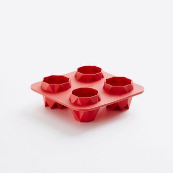Lékué Origami Bites Prismas moule en silicone pour 4 biscuits chinois 14x14x4.4cm