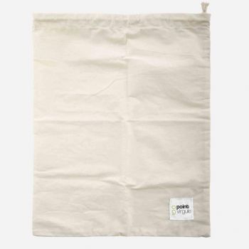 Point-Virgule sac à pain réutilisable en coton 32x47cm