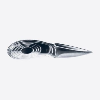 Point-Virgule couteau à huîtres prof. avec poignée en inox par Nik Baeyens 15.5cm