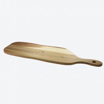 Point-Virgule planche à servir avec poignée en bois d'acacia 76x22x1.8cm