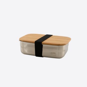 Point-Virgule boîte à lunch en inox avec couvercle en bambou 650ml