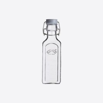 Kilner bouteille en verre carrée avec fermeture clip gris 300ml