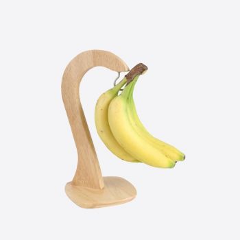 T&G Woodware support à banane en bois hévéa 14.5x14.5x30.2cm