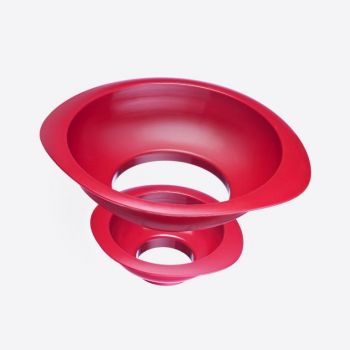 Westmark Twix entonnoir en 2 parties en plastique rouge 16.8x14.7x6.9cm