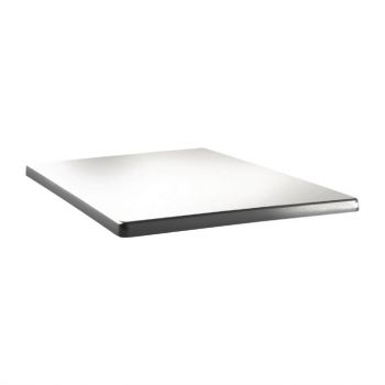 Plateau de table carré Topalit Classic Line 70x70cm blanc pur