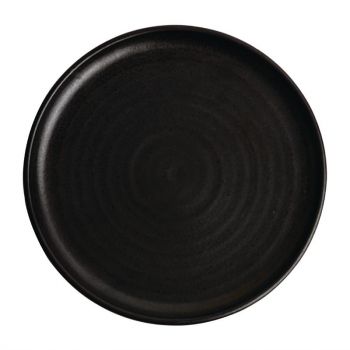 Assiettes plates noir mat  Olympia Canvas 26;5 cm