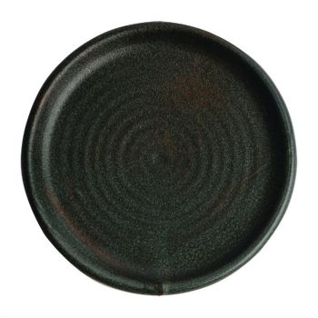 Assiettes plates vert bronze Olympia Canvas 18 cm