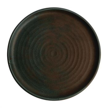 Assiettes plates vert bronze Olympia Canvas 26;5 cm