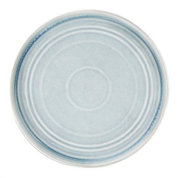 Assiette plate bleu cristallin Olympia Cavolo 27 cm