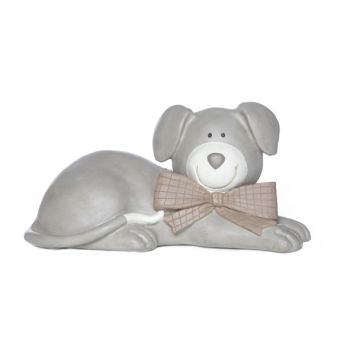 Cosy @ Home Chien Couchant Greige Resine 29x15xh14,5