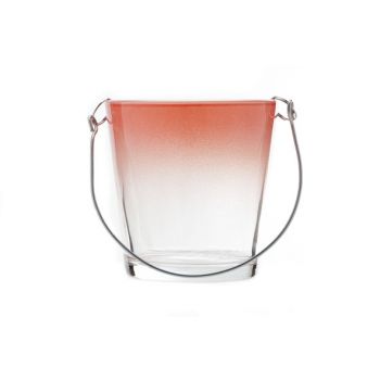 Cosy @ Home Bougeoir Verre A.poignee Corail 7.5cm