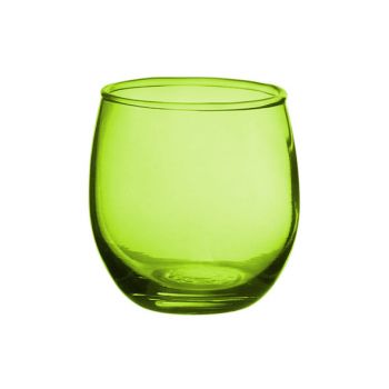Cosy @ Home Bougeoir Verre Set12 6x7cm Lime