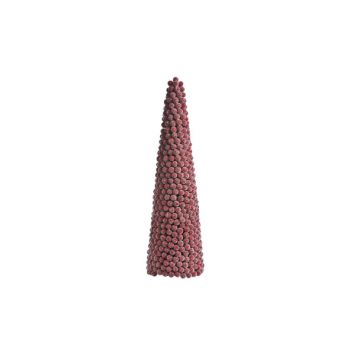 Cosy @ Home Cone Noel Baies Sucres Rouge D12xh40cm