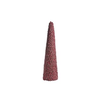 Cosy @ Home Cone Noel Baies Sucres Rouge D12xh50cm