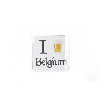 Cosy & Trendy Sous-verre Belgium S4 Carre Blanc