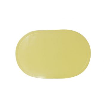 Cosy & Trendy Placemat Oval Lime Uni 43x28cm