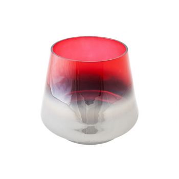 Cosy @ Home Lina Red Bougeoir D20x18cm Verre