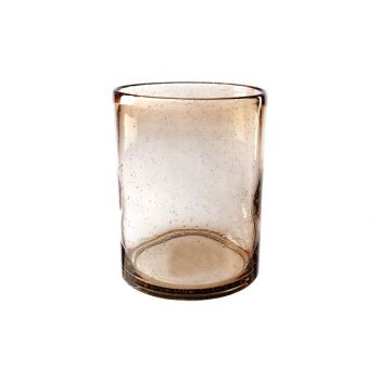 Cosy @ Home Lanterne Brun Cylindrique Verre 16x16xh2