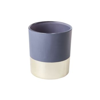 Cosy @ Home Bougeoir Bleu Rond Verre 7x7xh8