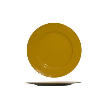 Cosy @ Home Assiette Glossy Ocre Rond 33x33xh2cm