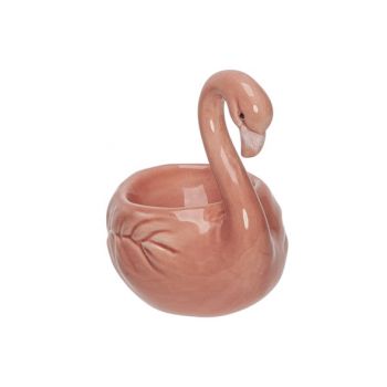 Cosy @ Home Flamingo Rose 12x7xh10cm Porcelaine
