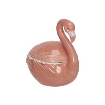 Cosy @ Home Flamingo Potiche Rose 18x11xh17cm Porcel