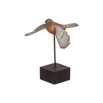 Cosy @ Home Oiseau Sur Support Brun 21x15,5xh23,5cm