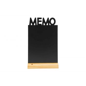 Securit Silhouet Tableau Ardoise Table Memo Noir