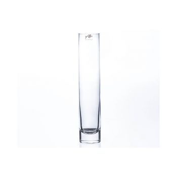 Sandra Rich Vase Cylindre Transparent D5xh30cm Verre