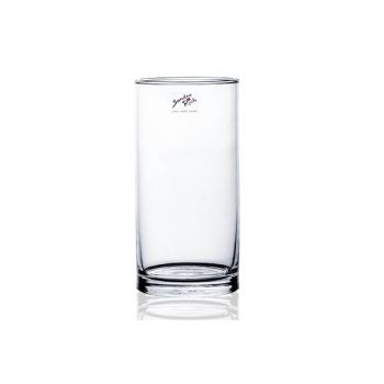 Sandra Rich Vase Cylindre Transparent D10xh20cm Verr