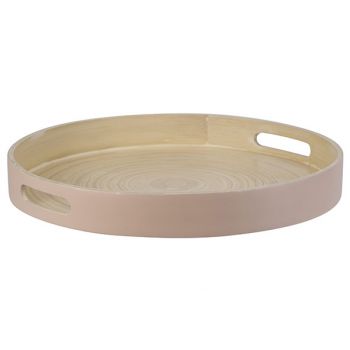 Cosy @ Home Plateau Rose 30x30xh4cm Rond Bambou