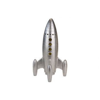 Cosy @ Home Rocket Argent 19,5x19,5xh43,6cm Resine