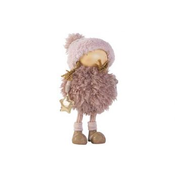 Cosy @ Home Enfant Hiver Frone Rose 18x11,5xh34cm