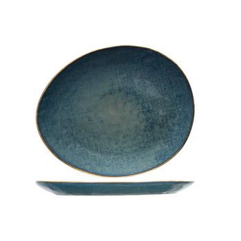 Cosy & Trendy Aicha Blue Assiette Plate 27x23cm Ovale
